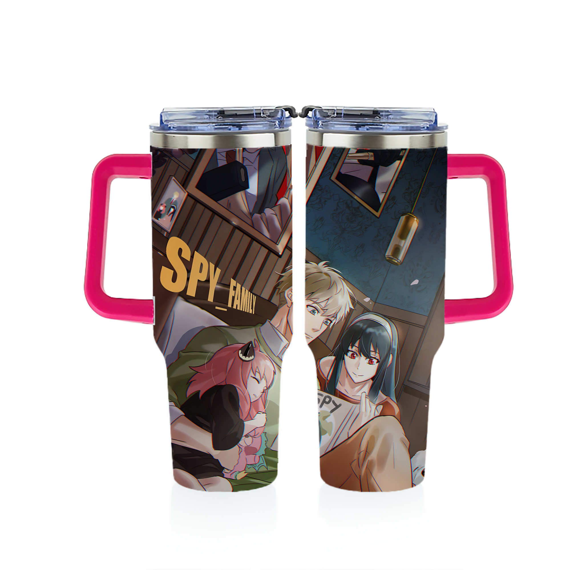 （画像用） SPY×FAMILY间谍家家酒 1200ｍLフルプリント車用タンブラー